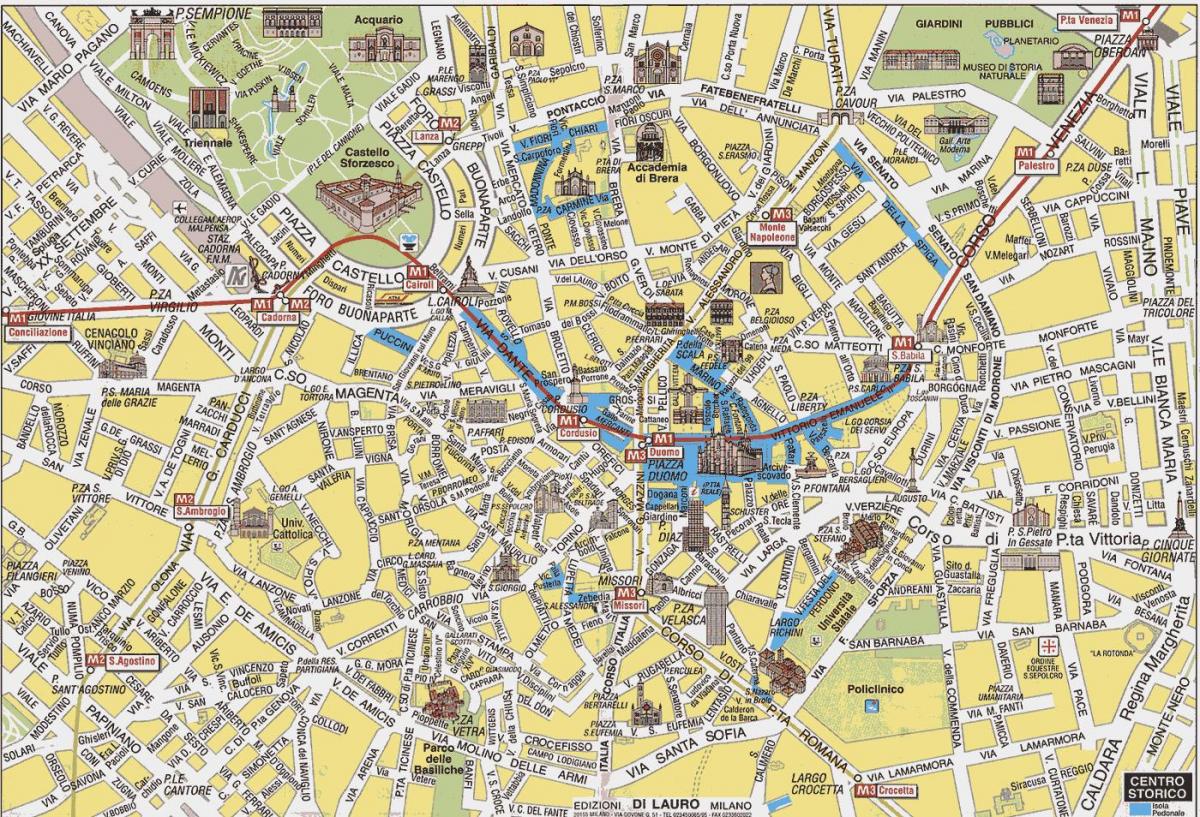 Milano İtaliya xəritəsi