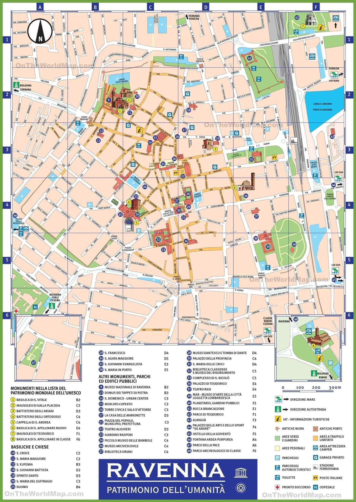 Milan, İtaliya yerləri xəritəsi
